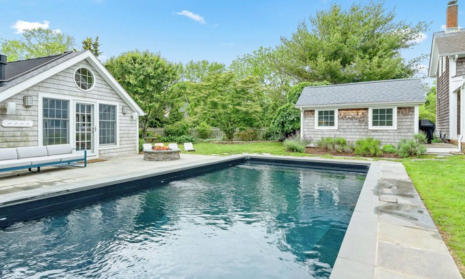 Southold House | Resort-Style Southold Retreat with Private Pool, Guest House, and Chic.