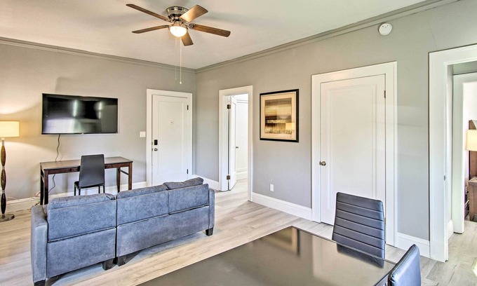 Enid Apartment | Restored Enid Apt ~ 1 Mile to Historic Dtwn!