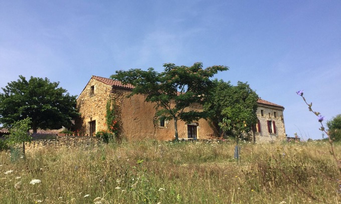 Saint-Marcory Other | Restored farmhouse with outside kitchen, private pool, views, privacy & comfort.