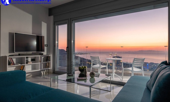 Petaloudes Apartment | Rhodes Skyline Suite - 2 Bedroom with OutDoor jacuzzi and Sea view