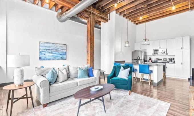Downtown St. Louis Apartment | Riverfront Loft, Arch/Convention Center/Casino/Stadium