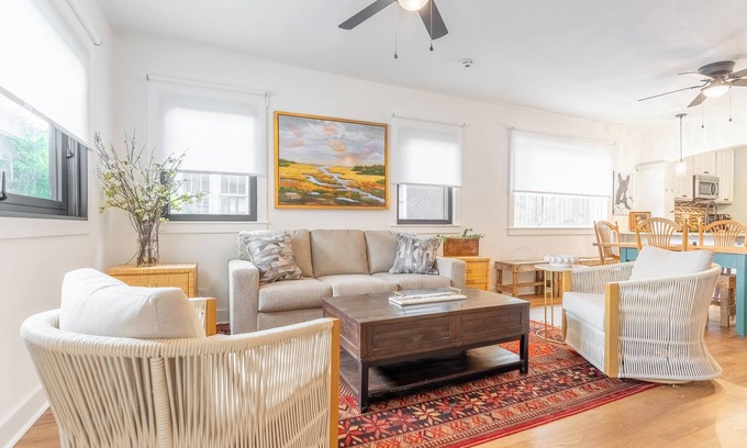 East Hill House | Riverside Bungalow - Private Pool Near Five Points!