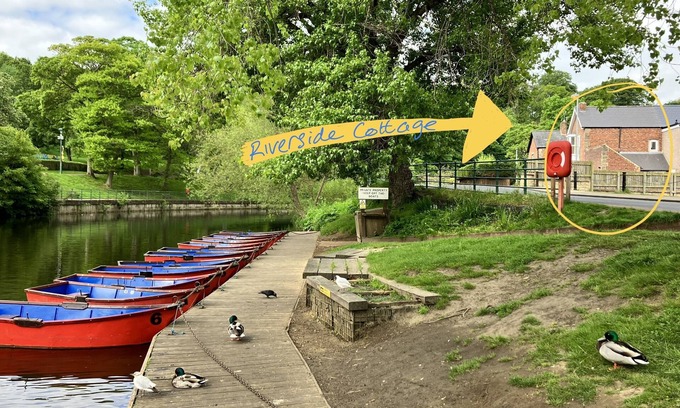 Morpeth Cottage | Riverside Cottage Morpeth town centre riverside location, off street car parking
