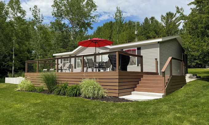 Cheboygan Cottage | Riverside Cottage w/70' Private Dock - 5 Minutes From Town!