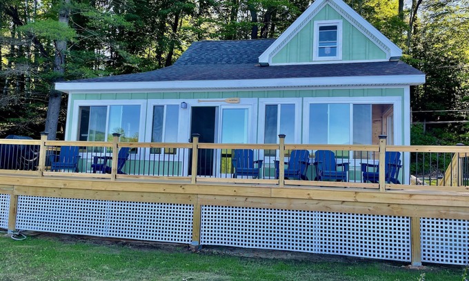Lake Luzerne Cabin | Riverside Retro Style Cottage Close to everything.
