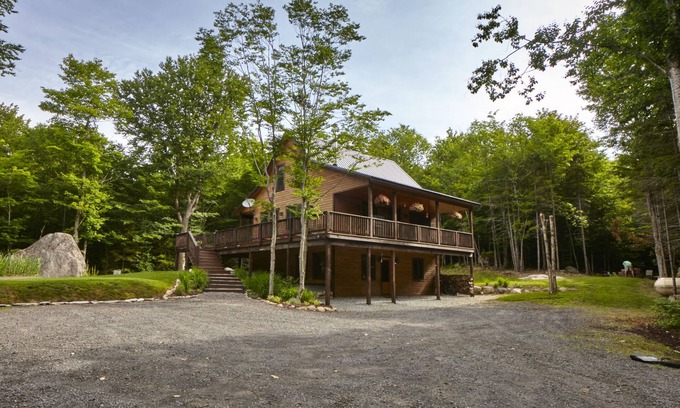 Old Forge Cabin | Rock Haven at North Street, Wooded Cabin Retreat in Old Forge, NY