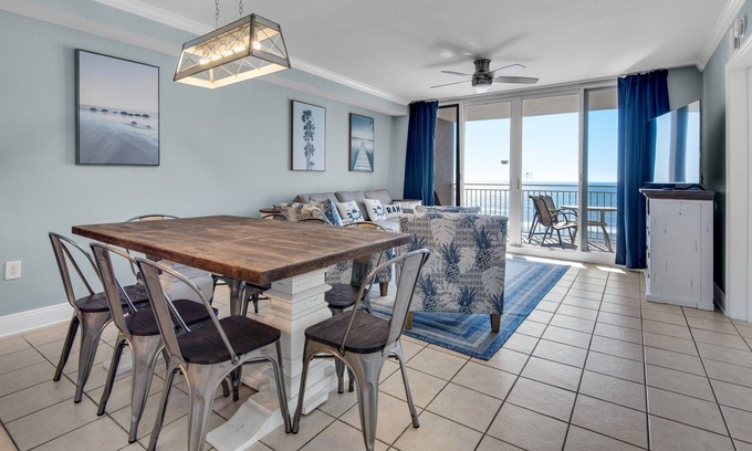 Open Sands Condo | Rocken The Beachfront Updated condo Balcony views of Panama City Beach! Sleeps 8