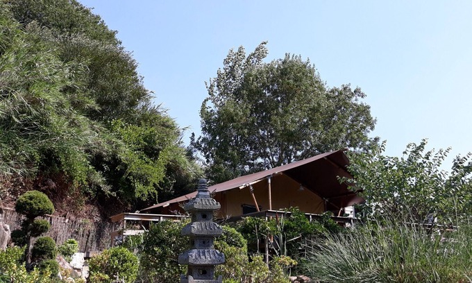 Caldas da Rainha Cabin | Romantic safaritent overlooking zen garden.