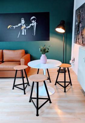 Kaßberg Apartment | Rooftop Art Apartment, E-Roller,Ausblick,WLAN,TV