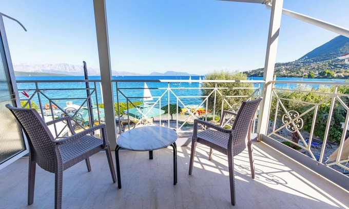 Nikiana Apartment | Room 'Sea View - Aeolus Building' with Shared Pool, Shared Garden and Air Conditioning