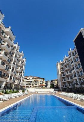 Yurta Apartment | Rose of Sharon - Meerblick, Neubau, Polarstar Komplex, Sveti Vlas