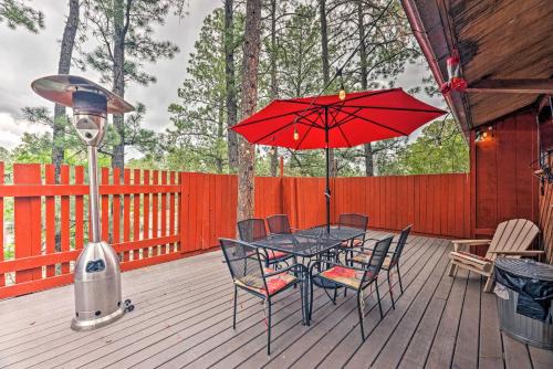 Ruidoso House | Ruidoso Cabin with Deck and Grill - Walk to Town!