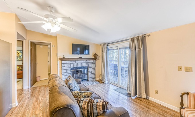Thayerville House | Rural, Dog-Friendly Home Tucked Into the Woods with Gas Fireplace and Free WiFi