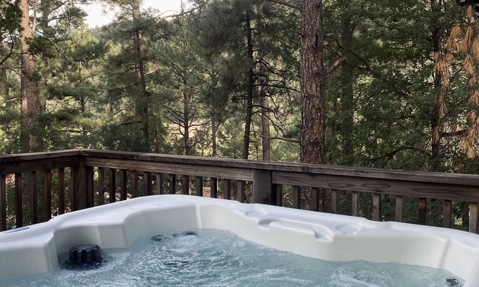 Ruidoso Cabin | Rustic Cabin in the Heart of Ruidoso with Hot Tub!
