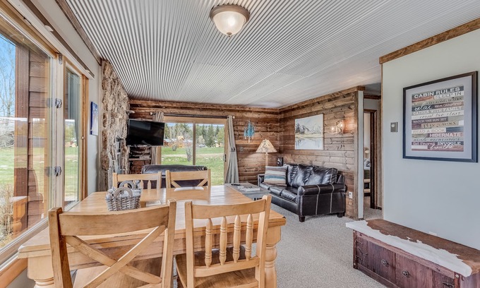 Clark Cabin | Rustic cabin offers open space and unobstructed mountain views