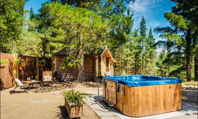 Alexandra House | Rustic cabin with hot tub - Homewood Forest Retreat