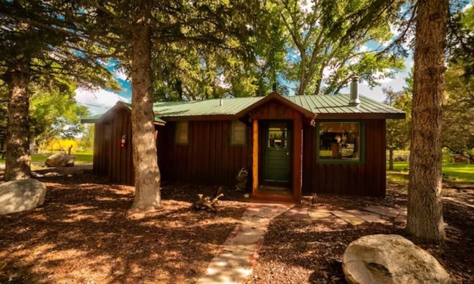 Dubois Cabin | Rustic Charm: Yellowstone Cabin Hot tub