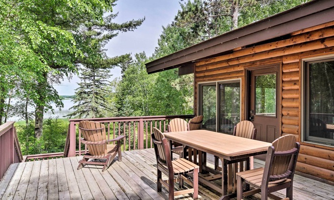 Park Rapids Cabin | Rustic Cozy Cabin on Island Lake w/Fire Pit, Dock