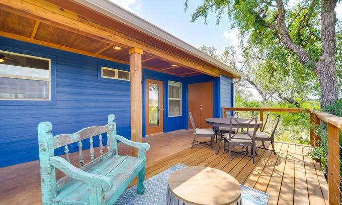 Paleface Homesteads Cabin | Rustic-Elegant Cabin: Deck, Near Lake Travis!