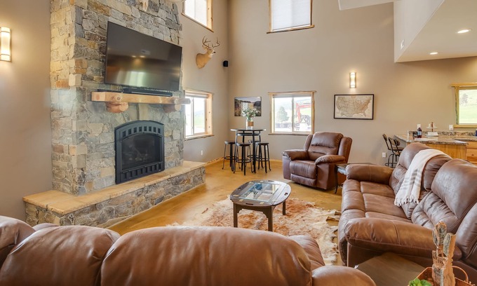 Piedmont House | Rustic Home w/ Grill, Fireplace, 13 Mi to Sturgis!