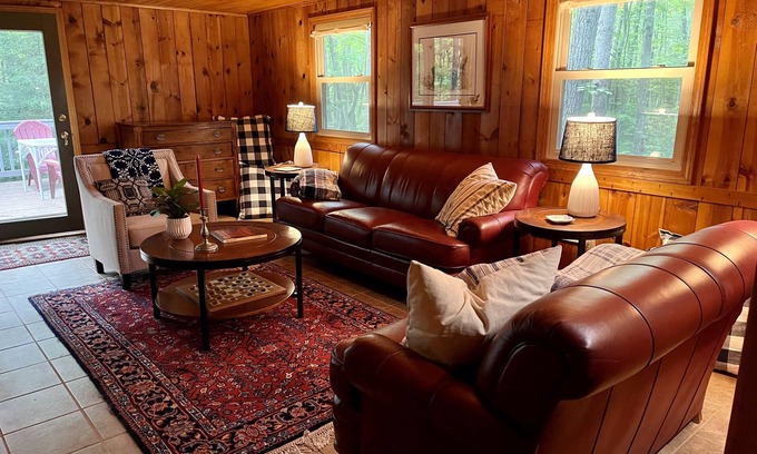 Harrison Cabin | Rustic Pines - Woods, Water and Nature to Relax & Unwind.