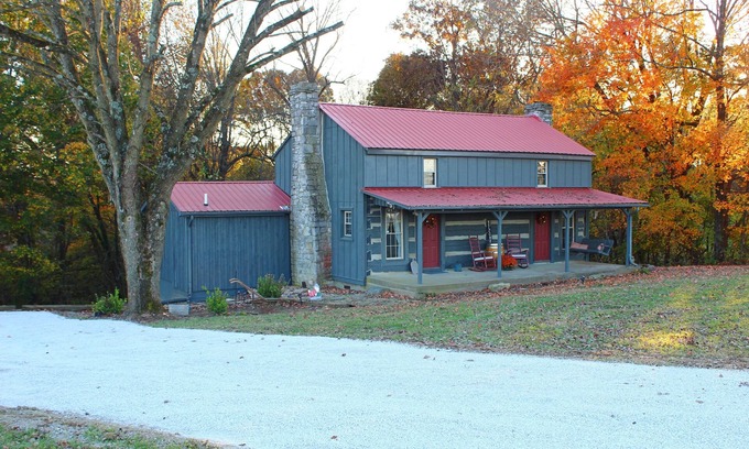 Lucas Cabin | Rustic Retreat, a pre Civil War log cabin.