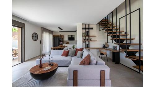 Nees Pagases Villa | Salina SPA Villas - with PRIVATE HEATED ECO-POOL, SAUNA & JACCUZI HOT TUB