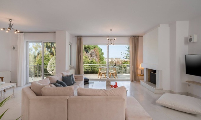 Agii Apostoli Apartment | Saltia Roof Garden Apt, 30 Meters From Sandy Beach