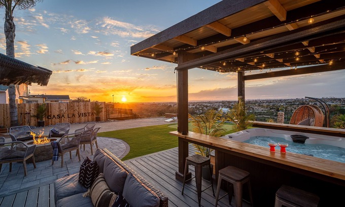 Ocean View Hills House | San Diego * Jacuzzi * Backyard Paradise