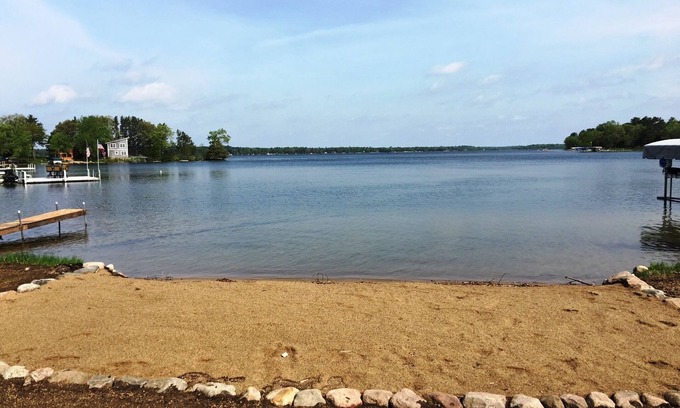Crosslake Cabin | Sandy beach at Crosslake