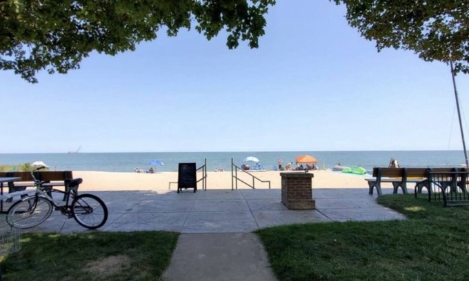 Huron House | Sandy Neighborhood Private Beach Getaway in Huron