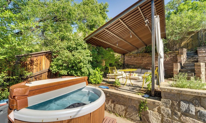 Central Boulder House | Scenic Boulder Home w/Hot Tub & Mountain Views!