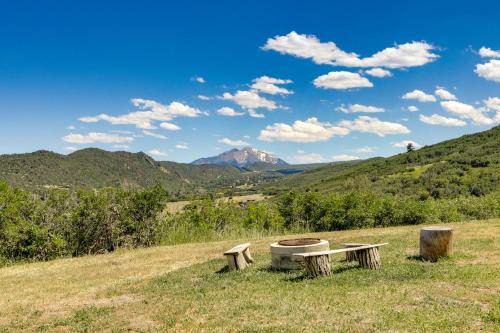 Glenwood Springs House | Scenic Mount Sopris View Historic Alpine Cabin!