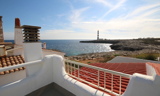 Cap d'Artrutx House | Sea Front Bungalow with 2 Bedrooms and 2 Bathrooms. Free Wifi.