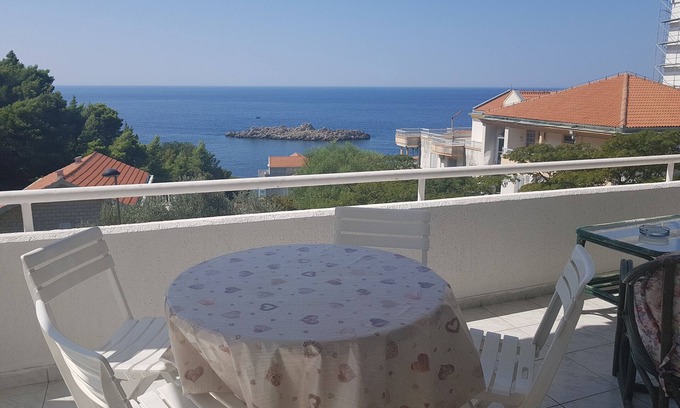 Budva Municipality Apartment | Sea view apartment with large balcony in Sveti Stefan