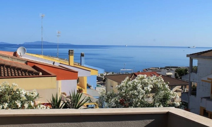 Porto Torres Apartment | Sea view of the Gulf of Asinara