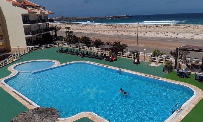 Sal Rei Apartment | Seafront Extra Large Lux 2 Bed/2 Bath Apt Sea /Pool Views.WiFi. AirCon.