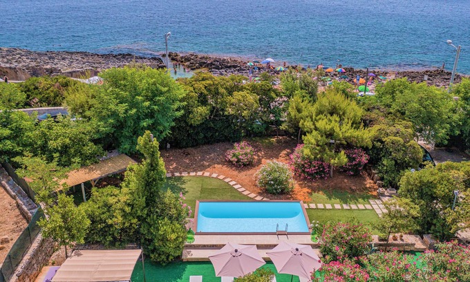 Marina Serra Villa | Seafront historical villa with fabulous garden and private pool