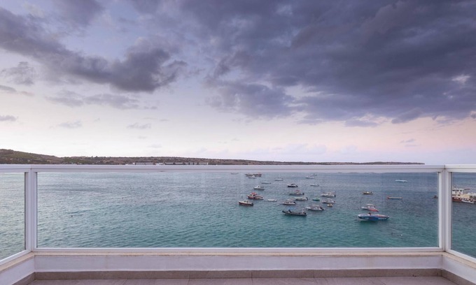 Għadira Apartment | Seafront Penthouse w Unobstructed Sea Views