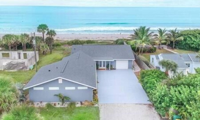 Indialantic House | "Seascape"-OCEANFRONT Luxury Home w/Private Beach