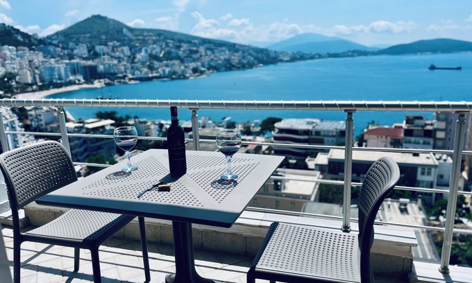 Sarande Apartment | Seaside Serenity! Free Parking & Wifi/2bed, 2bath/Beautiful View