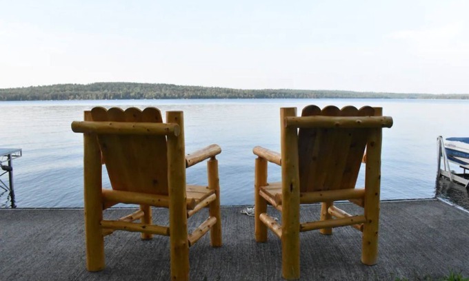 Dover-Foxcroft Cottage | Sebec Lakefront Cottage, Swim/Boat/BBQ from deck