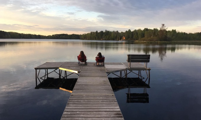 Pine County Cabin | Secluded cabin in the woods on 2000 feet of shoreline. No neighbors.