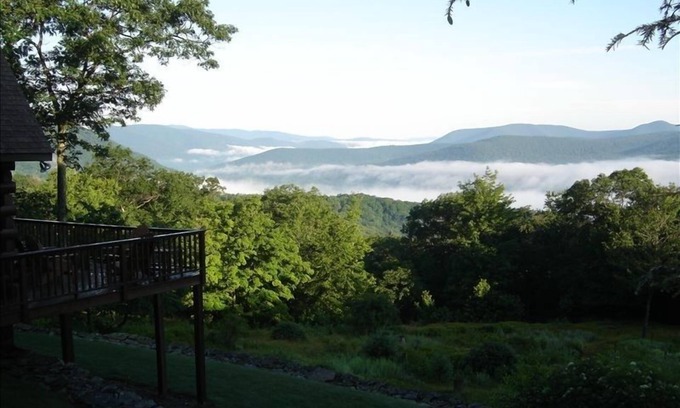 Glenford Cabin | Secluded Catskill Mountain Log Cabin, Breathtaking Vista, Private, Relaxing