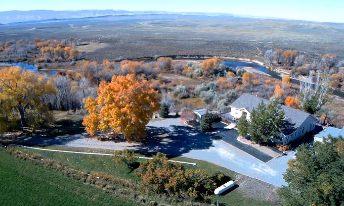 Lander House | Secluded Home on River near Lander - "It's MORE than OK in WY!" - Best Views!