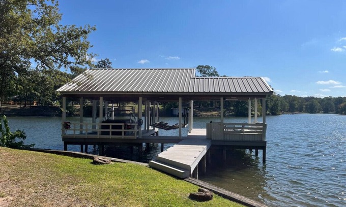 Dogwood House | Secluded Lake House on Lake Bob Sandlin with Private Boat Slip & Scenic Views