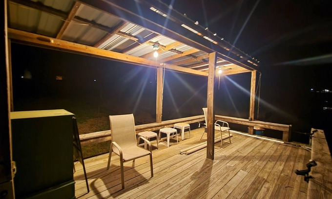 Yantis Cabin | Secluded Lakefront Cabin with Pool and Private Boat Ramp