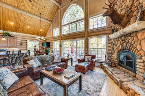 Red Feather Lakes House | Secluded Log Cabin with Game Room and Forest Views
