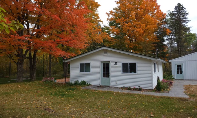 Barryton Cottage | Secluded Riverfront Cottage on the Chippewa with all the Modern Amenities