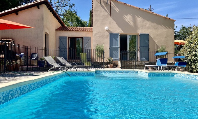 Soubes Villa | Secluded villa with garden poolnBeautiful picturesquenvillage